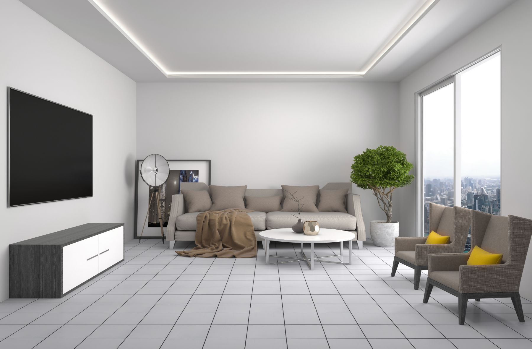 newly-plastererd-lounge West Sussex plasterers